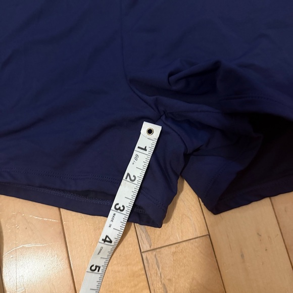 Anne Cole Navy and White Hidden Pockets Floral Swim Skirt - Picture 10 of 10